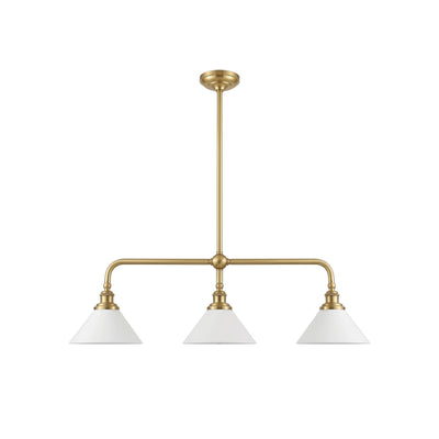 Oriivaria Brass Elegance Chandelier 3 Heads