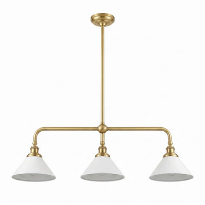 Oriivaria Brass Elegance Chandelier 3 Heads