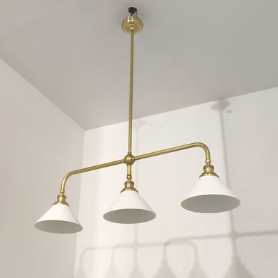 Oriivaria Brass Elegance Chandelier 3 Heads