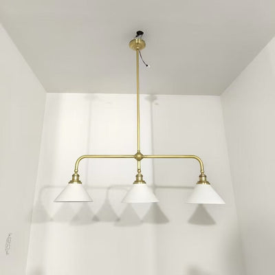 Oriivaria Brass Elegance Chandelier 3 Heads