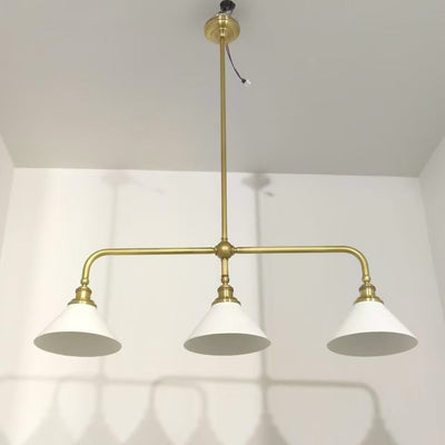 Oriivaria Brass Elegance Chandelier 3 Heads