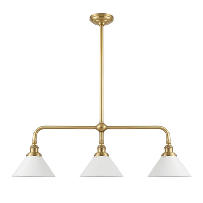 Oriivaria Brass Elegance Chandelier 3 Heads