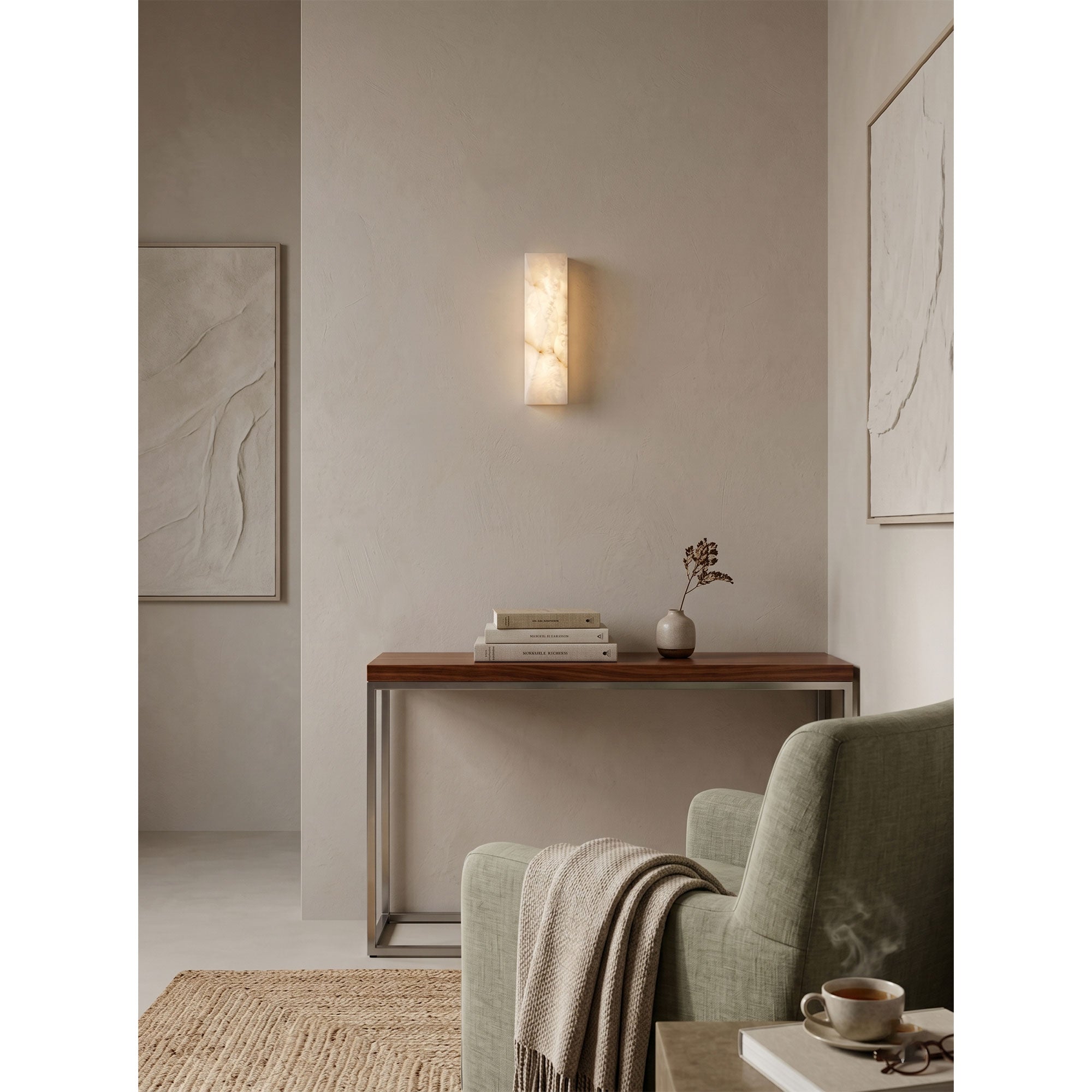 Delawood Alabaster Indoor Wall Light