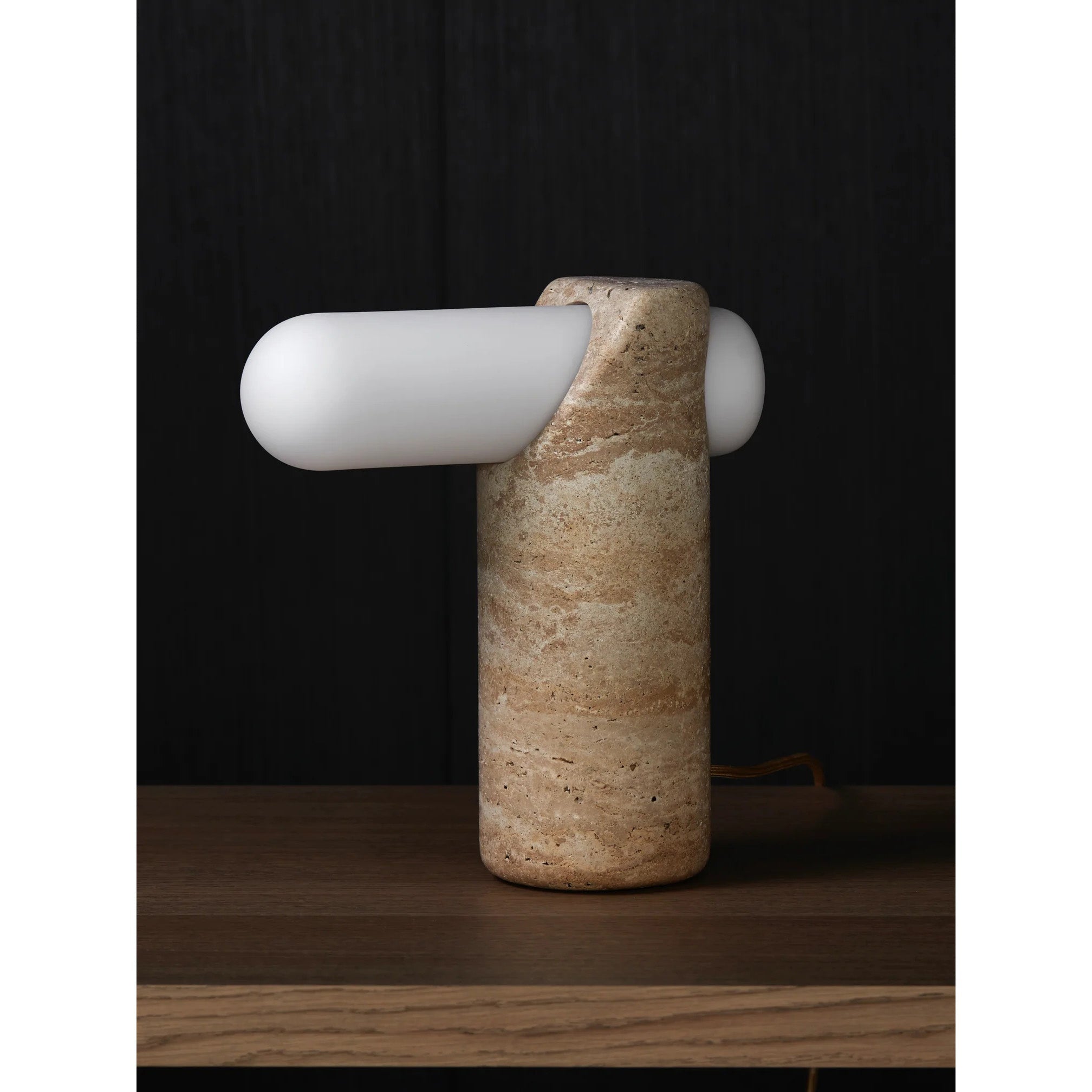 Marwen Travertine Table Lamp