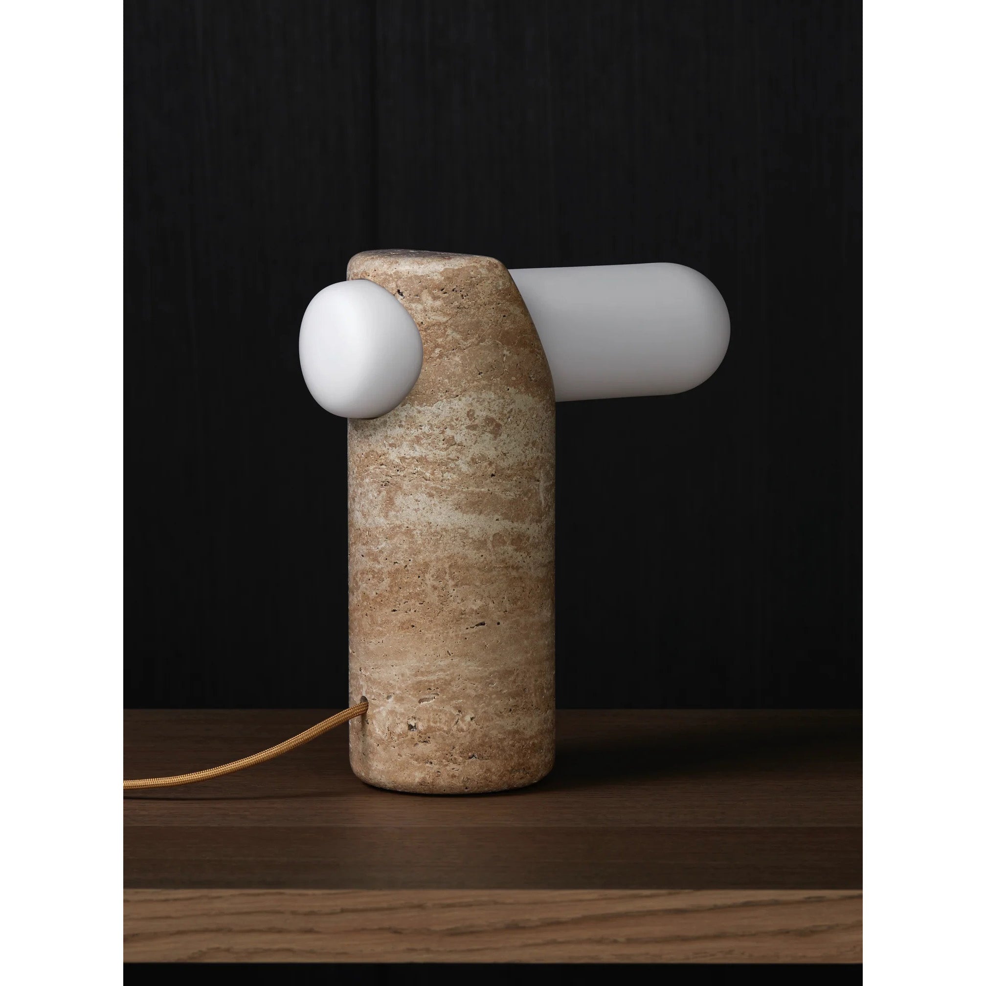 Marwen Travertine Table Lamp