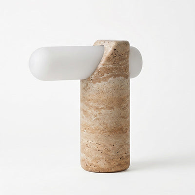 Marwen Travertine Table Lamp