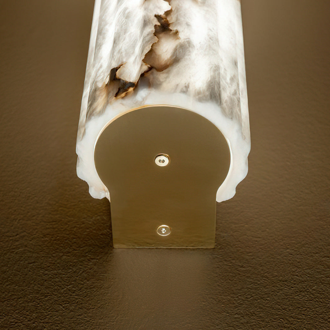 Wrenhaven Alabaster Roller Indoor Wall Light