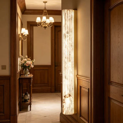 Wrenhaven Alabaster Roller Indoor Wall Light