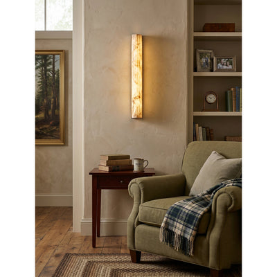 Wrenhaven Alabaster Roller Indoor Wall Light