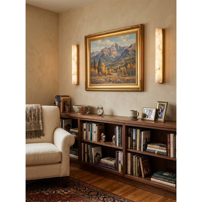 Wrenhaven Alabaster Roller Indoor Wall Light