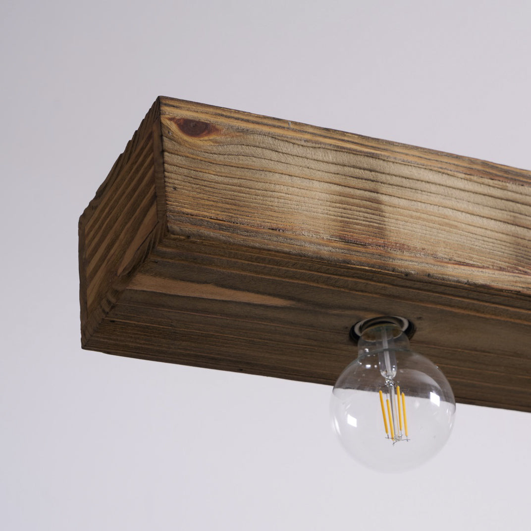 Ravenhaven Wood Beam Island Chandelier