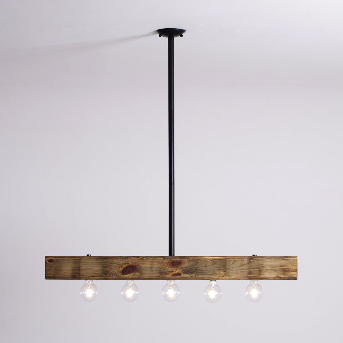 Ravenhaven Wood Beam Island Chandelier