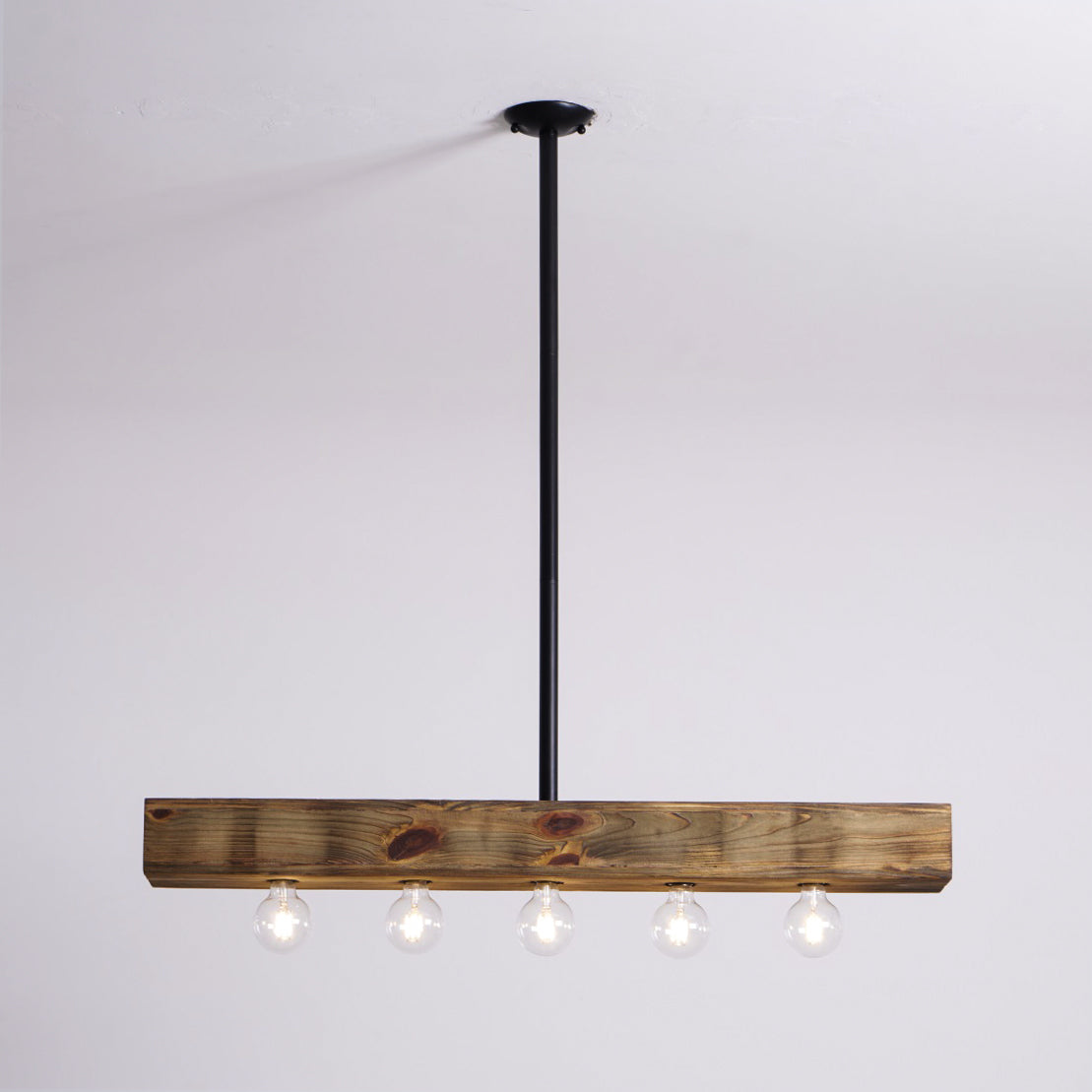 Ravenhaven Wood Beam Island Chandelier