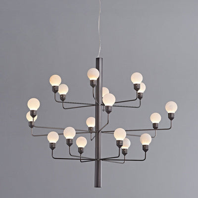 Alberaine Tiered Alabaster Globe Chandelier