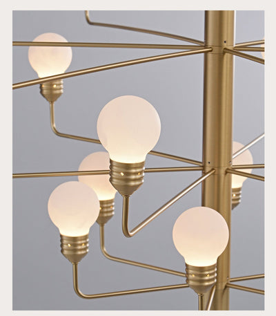 Alberaine Tiered Alabaster Globe Chandelier