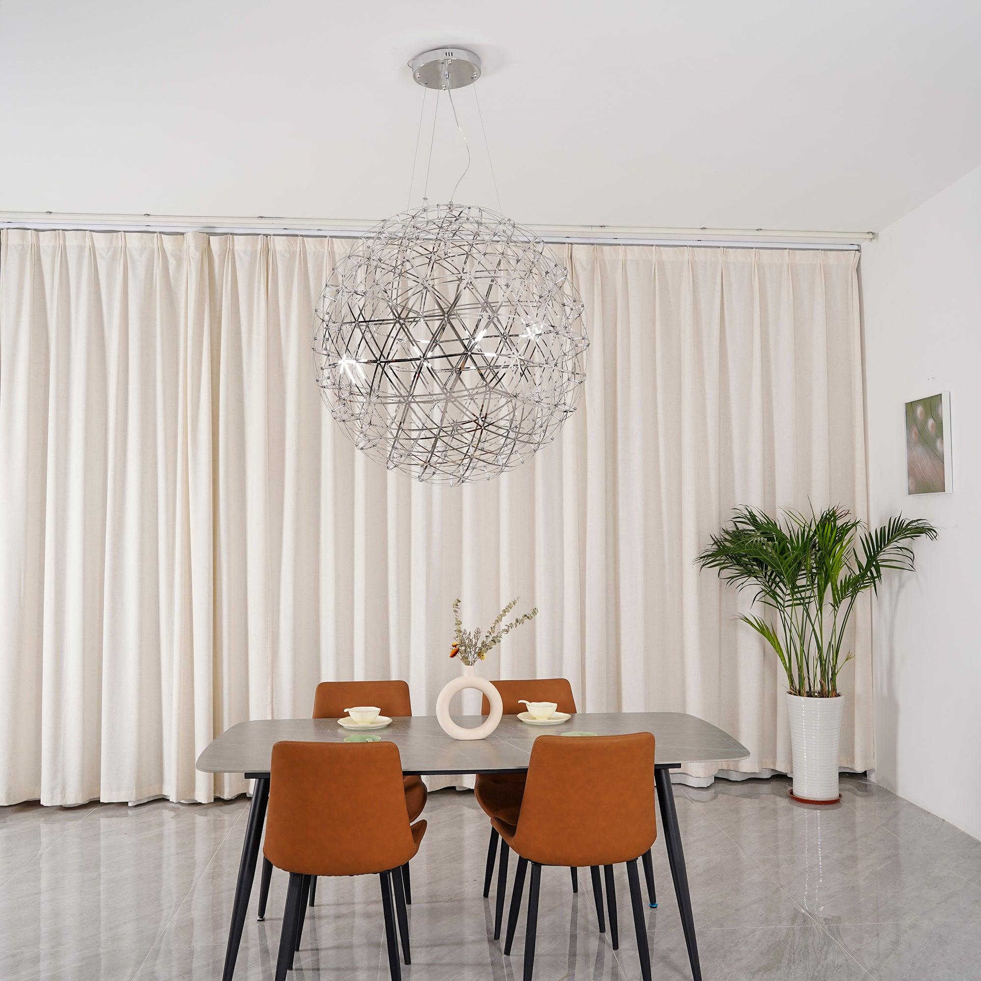 Delcourt Silver Spark Ball Pendant Light