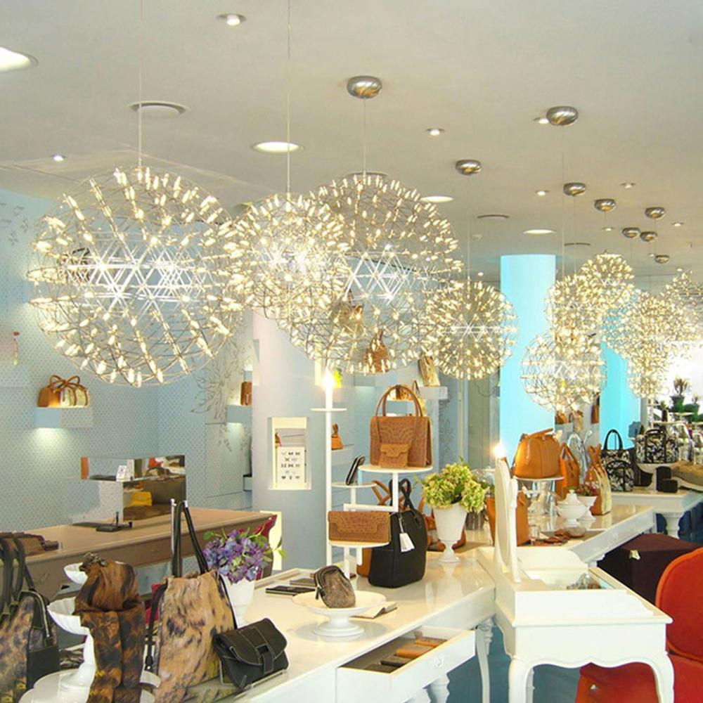 Delcourt Silver Spark Ball Pendant Light