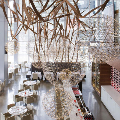 Sylvarin Gold Spark Ball Pendant Light