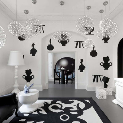 Delcourt Silver Spark Ball Pendant Light