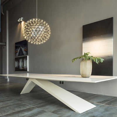 Delcourt Silver Spark Ball Pendant Light