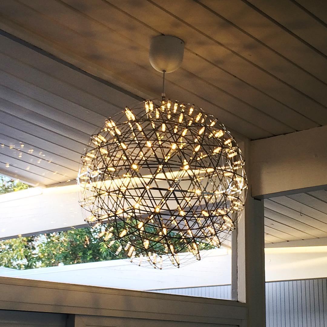 Delcourt Silver Spark Ball Pendant Light