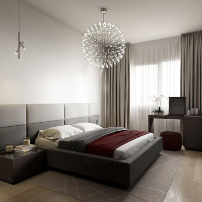 Delcourt Silver Spark Ball Pendant Light