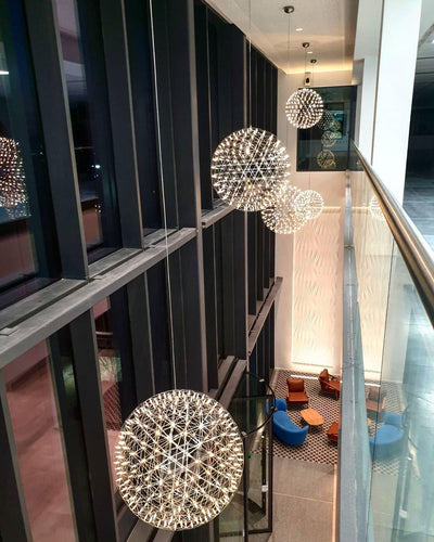 Delcourt Silver Spark Ball Pendant Light