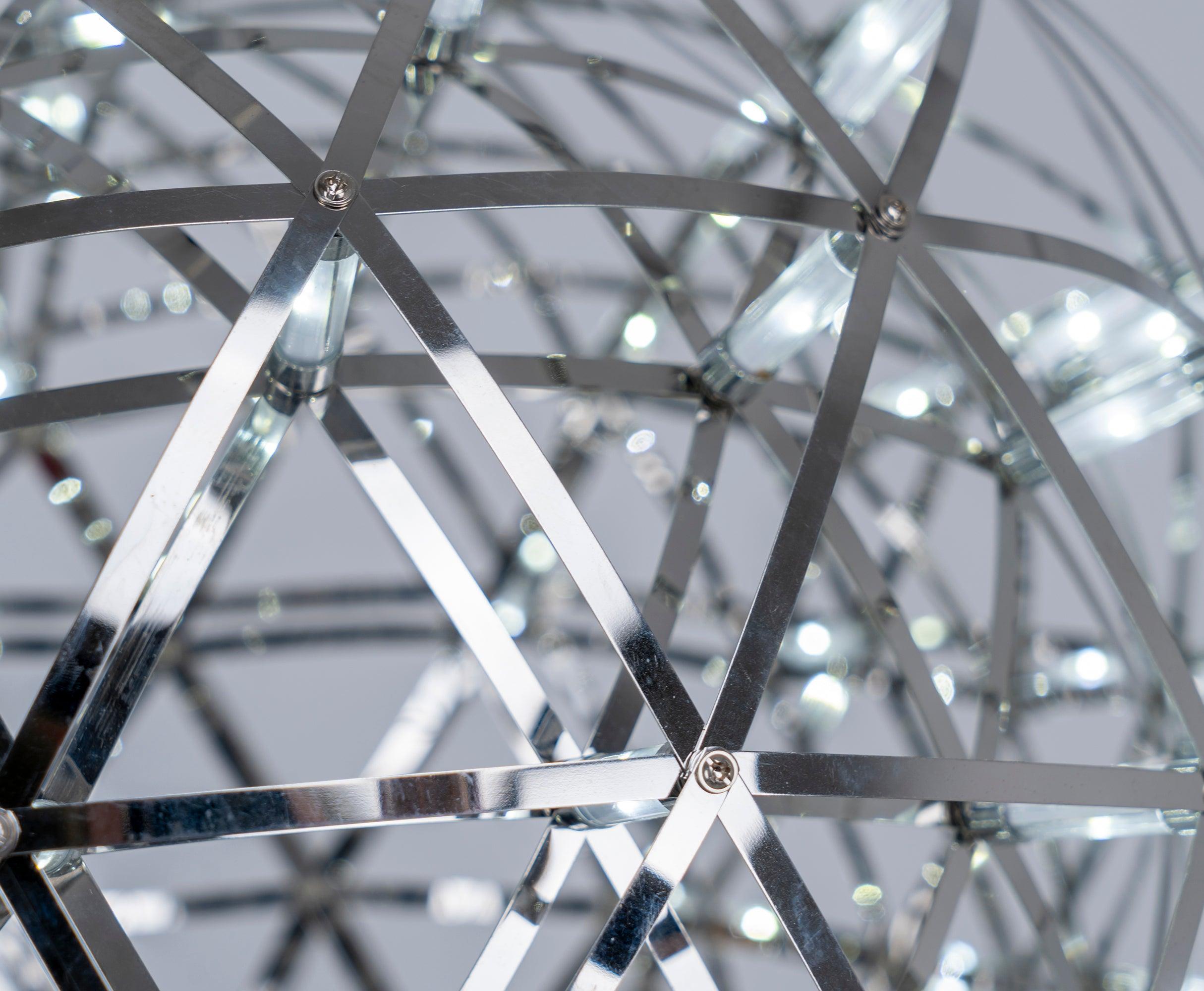 Delcourt Silver Spark Ball Pendant Light