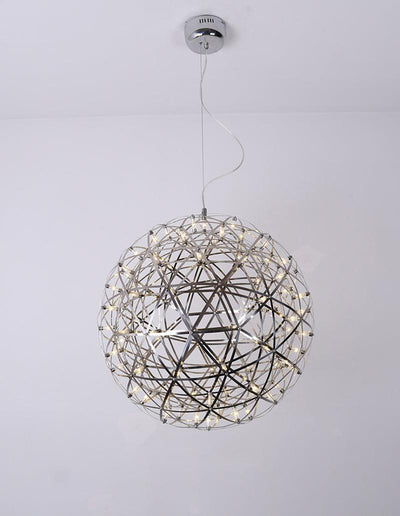 Delcourt Silver Spark Ball Pendant Light
