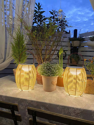 Olraeil Rattan Floor Lantern