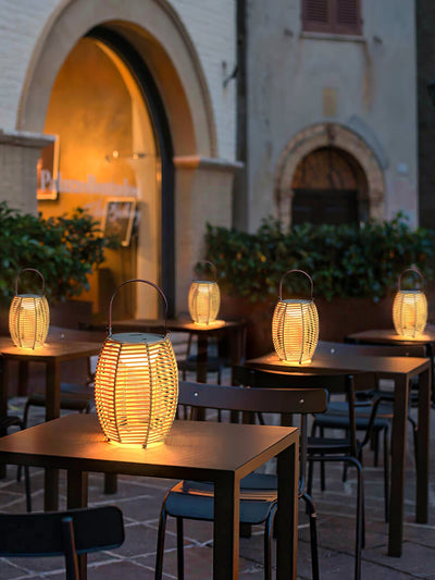 Olraeil Rattan Floor Lantern