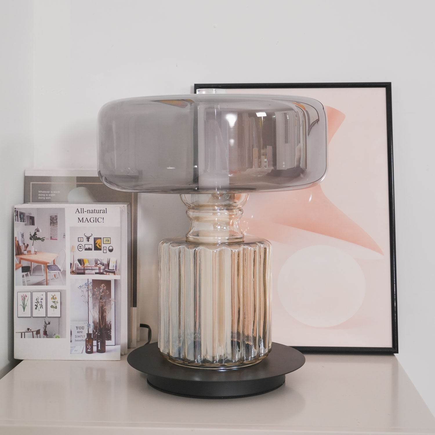Svora Modern Glass Table Lamp