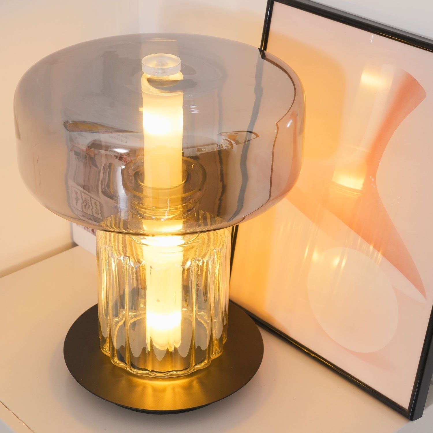 Svora Modern Glass Table Lamp