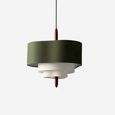 Ophel Green Fabric Pendant Lamp - Neutral Decor