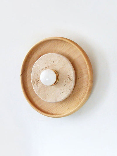 Valinine Travertine Wall Sconce