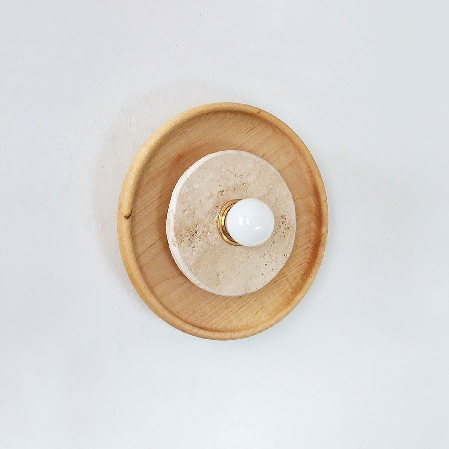 Valinine Travertine Wall Sconce