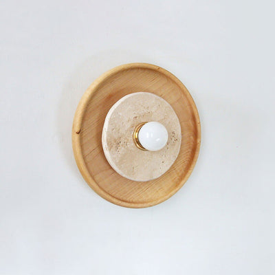 Valinine Travertine Wall Sconce
