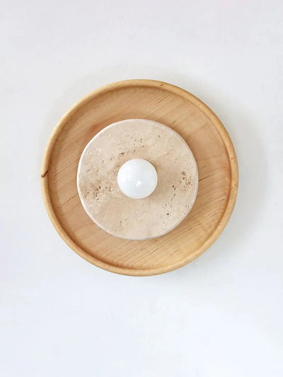 Valinine Travertine Wall Sconce
