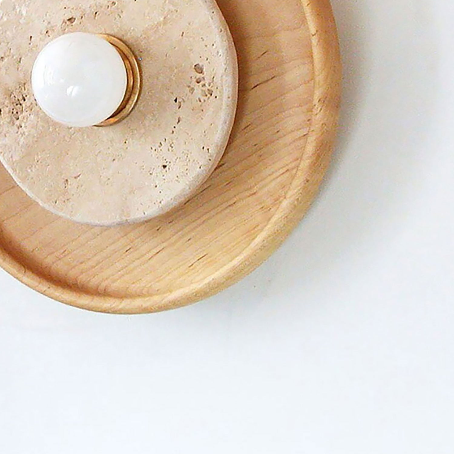 Valinine Travertine Wall Sconce
