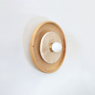 Valinine Travertine Wall Sconce