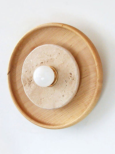 Valinine Travertine Wall Sconce