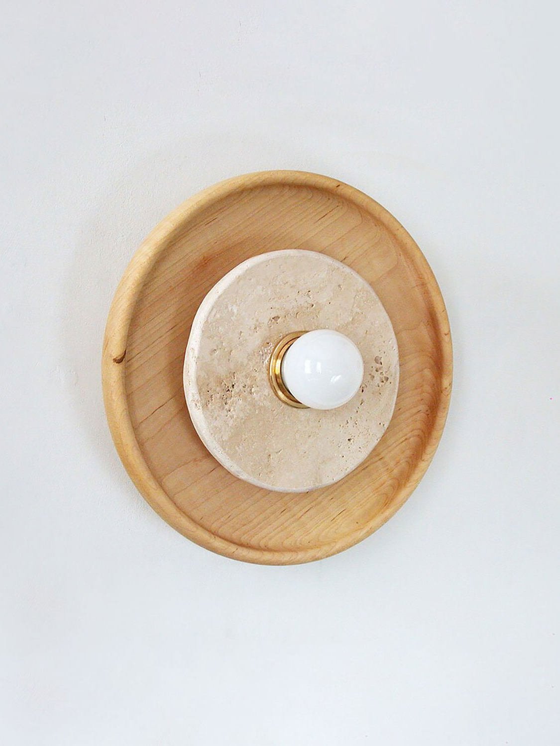 Valinine Travertine Wall Sconce