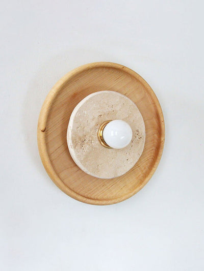 Valinine Travertine Wall Sconce