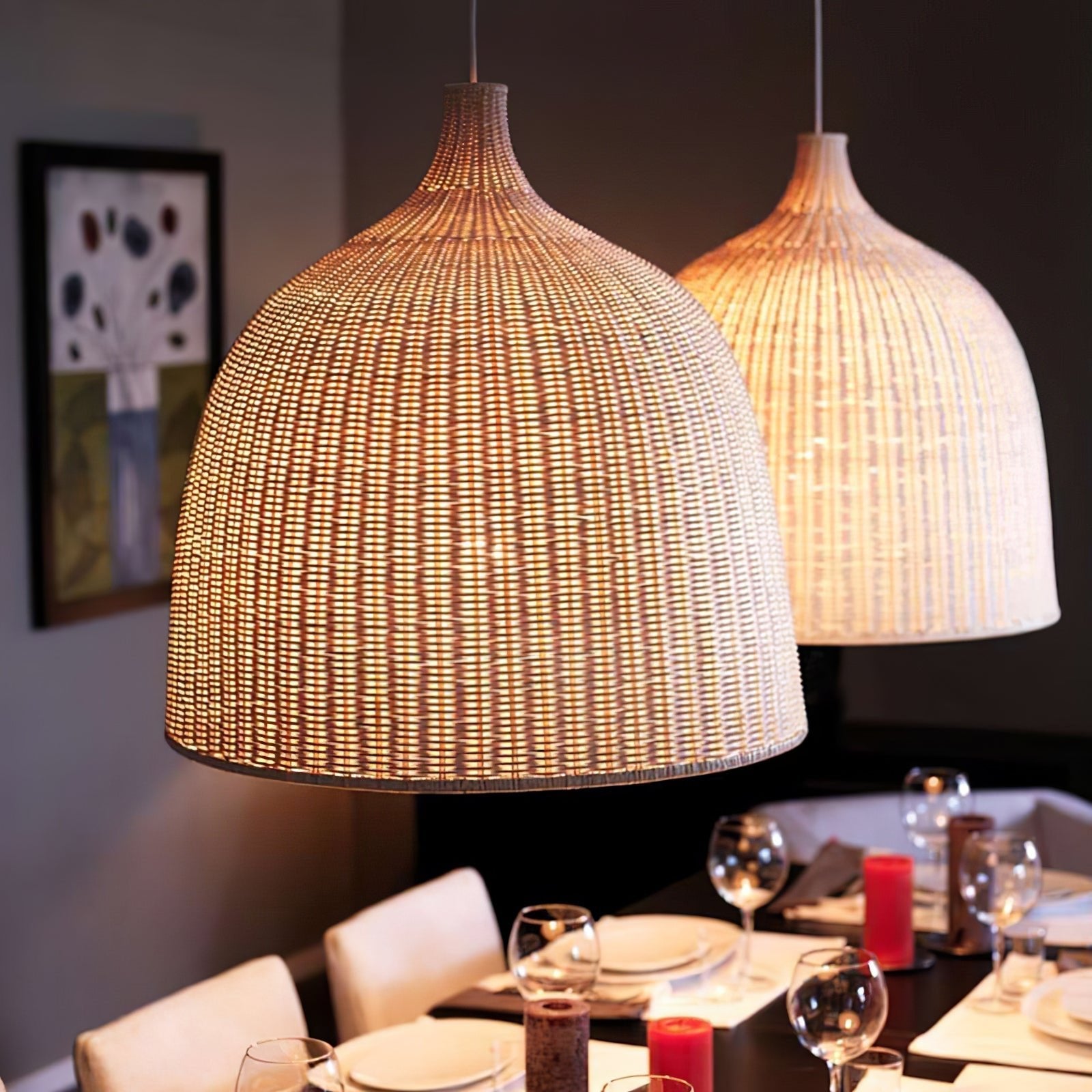 Ravisine Rustic Rattan Pandent Light