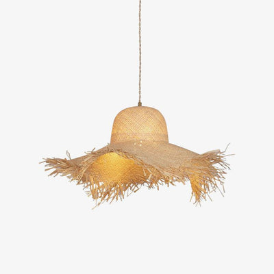 Vocan Rattan Vintage Pendant Light