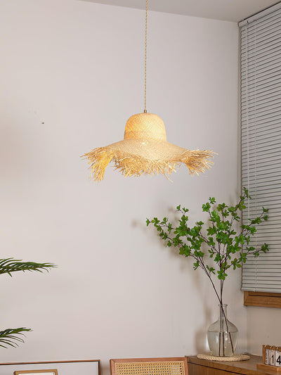 Vocan Rattan Vintage Pendant Light
