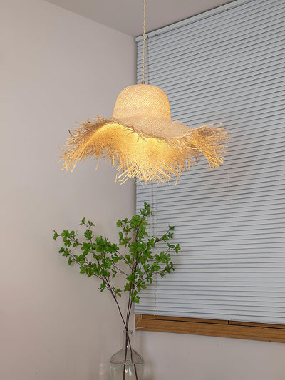 Vocan Rattan Vintage Pendant Light