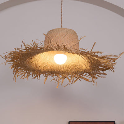 Vocan Rattan Vintage Pendant Light