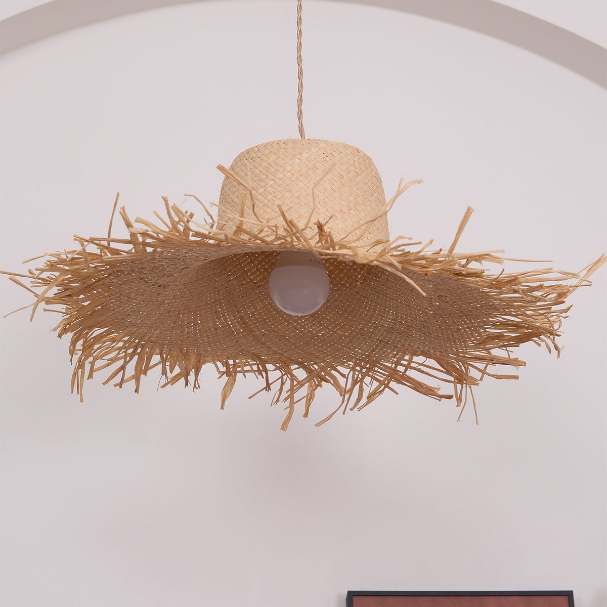 Vocan Rattan Vintage Pendant Light
