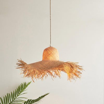 Vocan Rattan Vintage Pendant Light